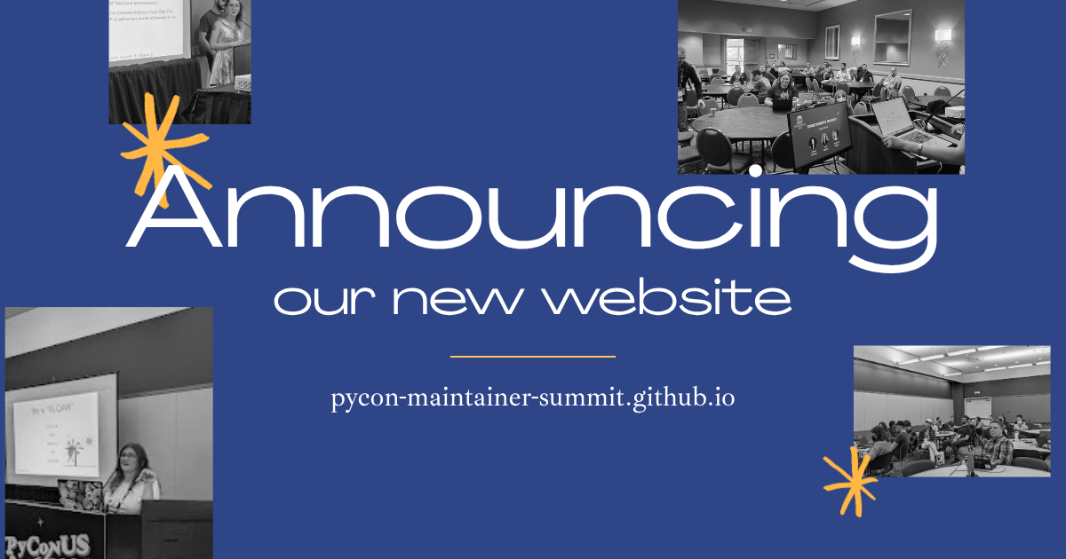 Welcome to the new Maintainer Summit website